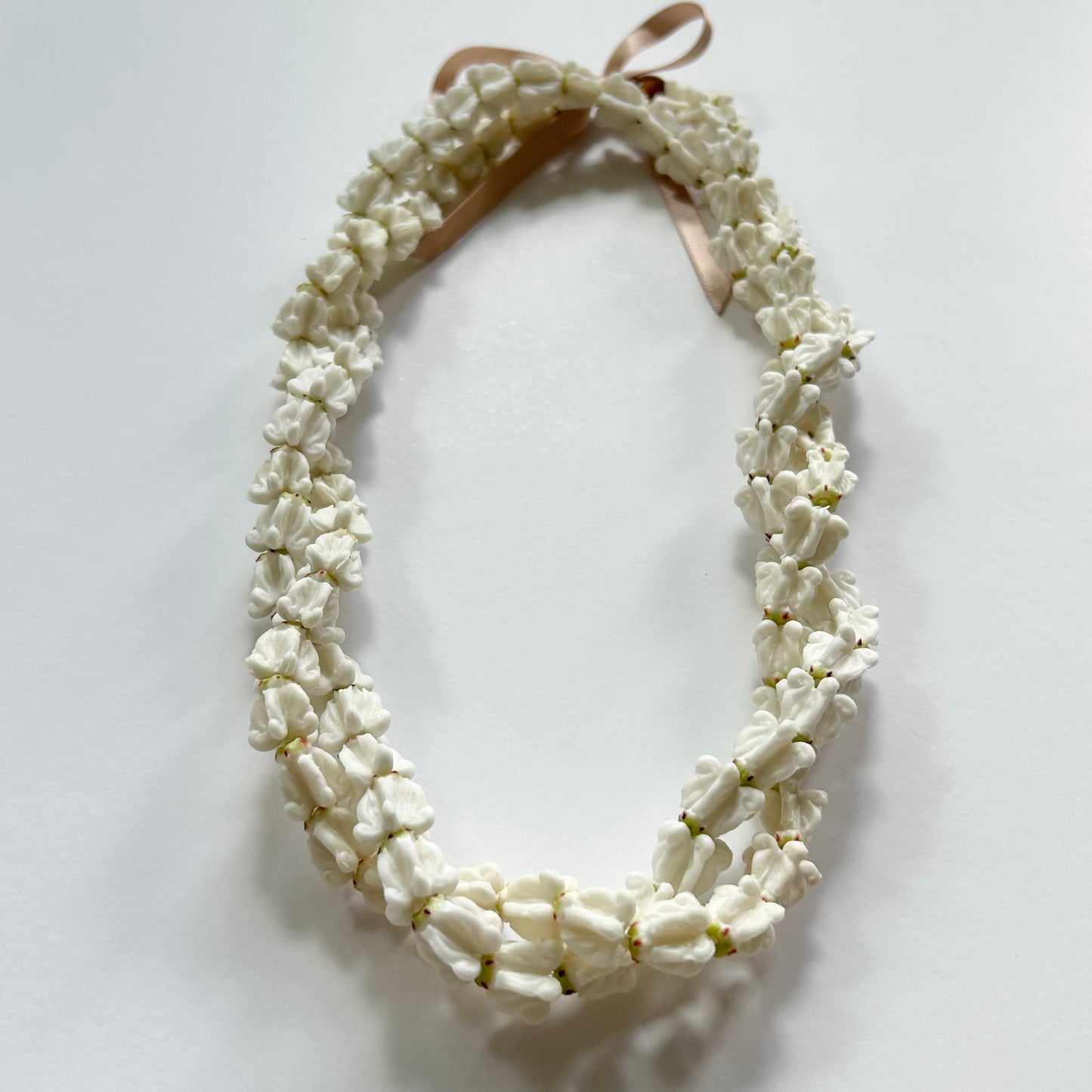 Adjustable Lei | White Crown Clay Flower