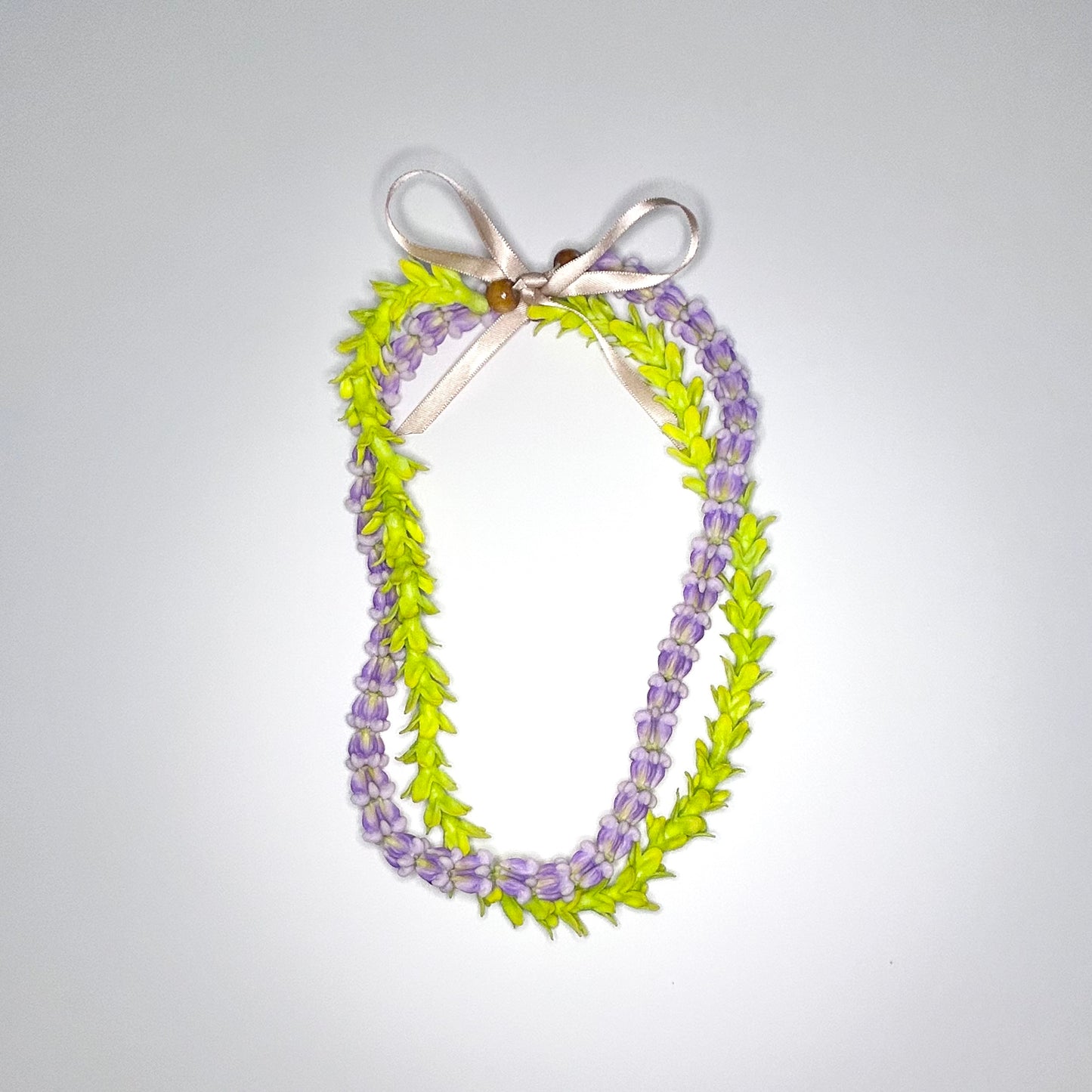 Two In One Purple Crown Pakalana Clay Lei 40’’