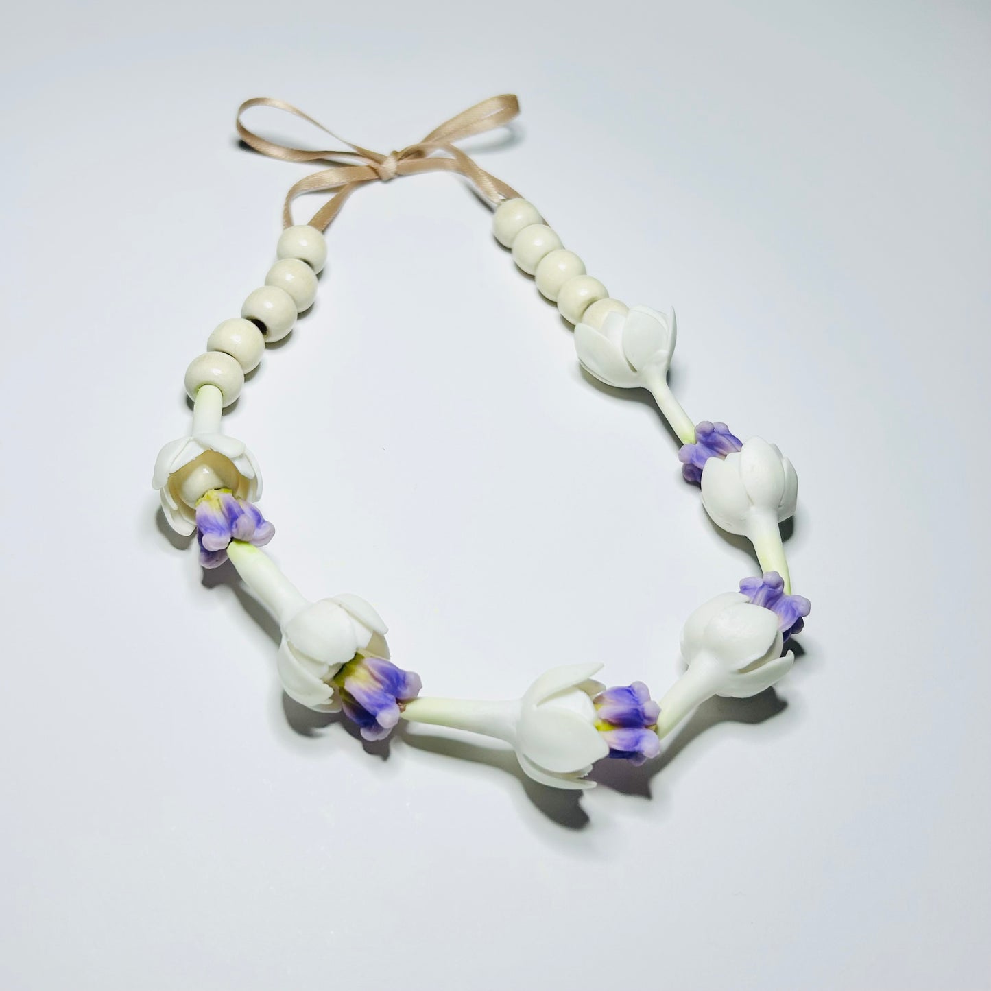 Purple Crown Flower | Pikake | Car Lei