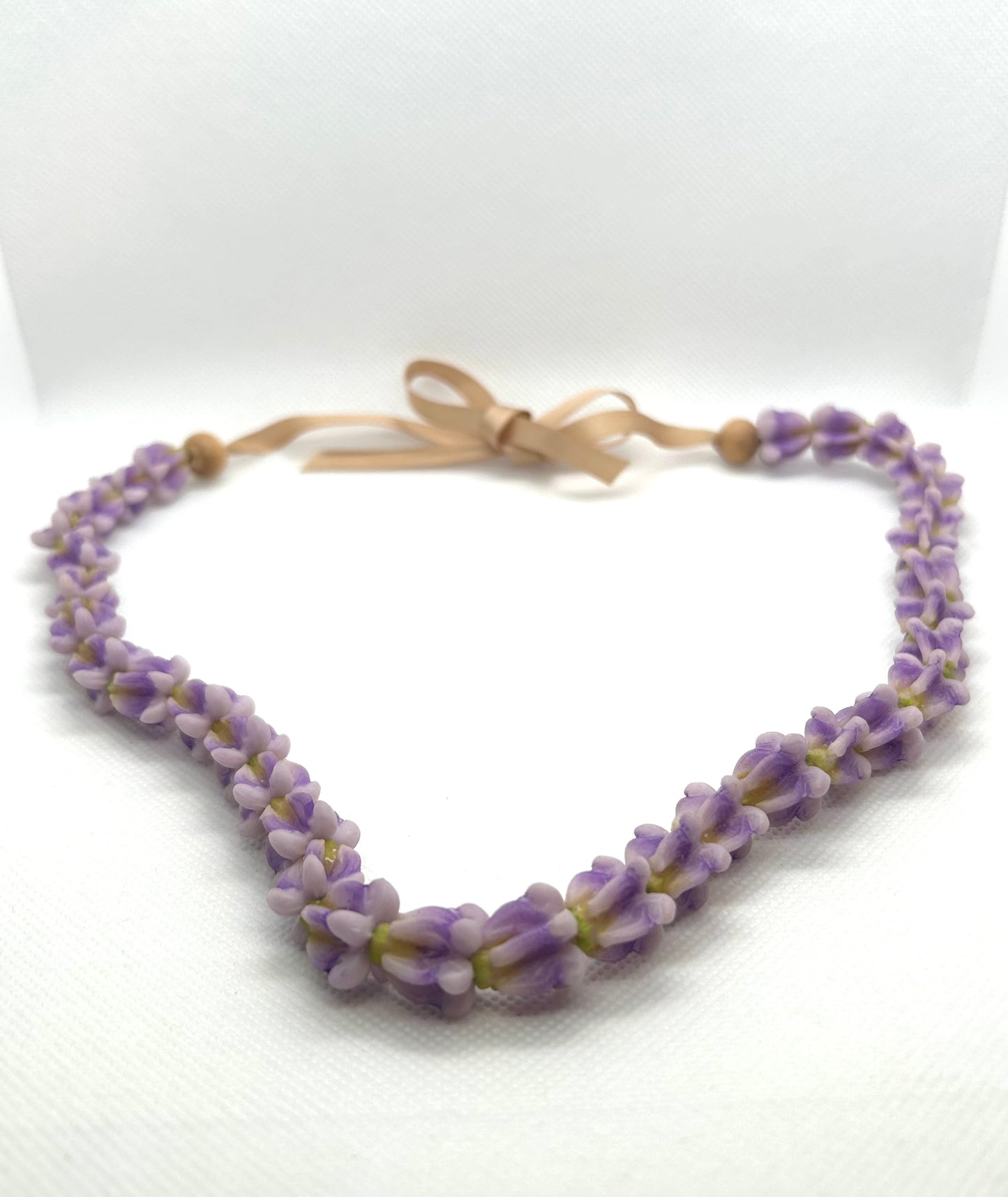 Purple Crown Clay Lei Adjustable