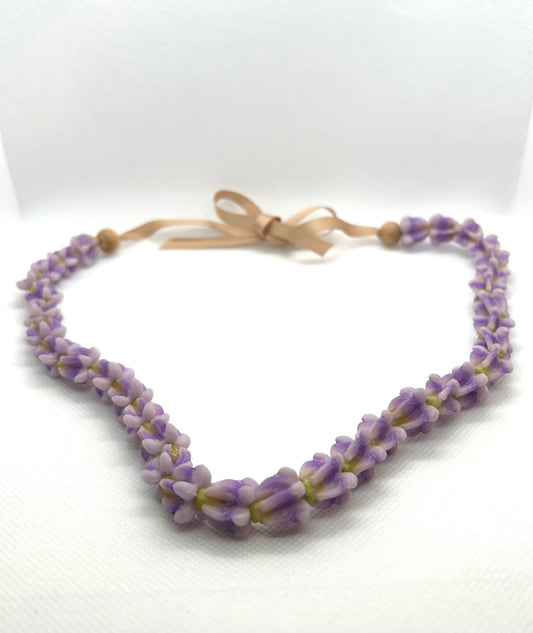 Purple Crown Clay Lei Adjustable