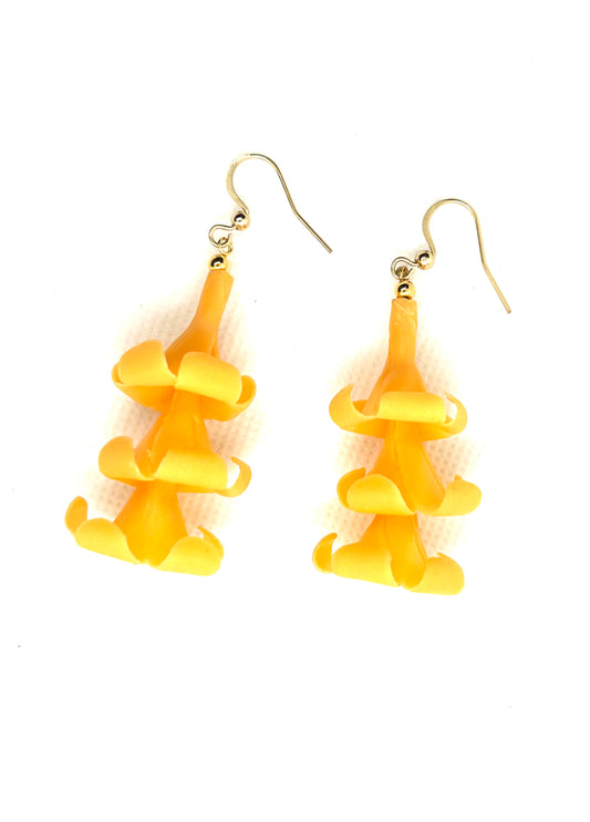 Puakenikeni Clay Flower Stack Earring