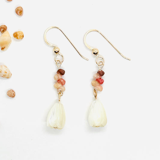 Kahelelani & Pikake Gold Earrings
