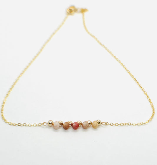 Kahelelani Bar Necklace 14k Gold Filled