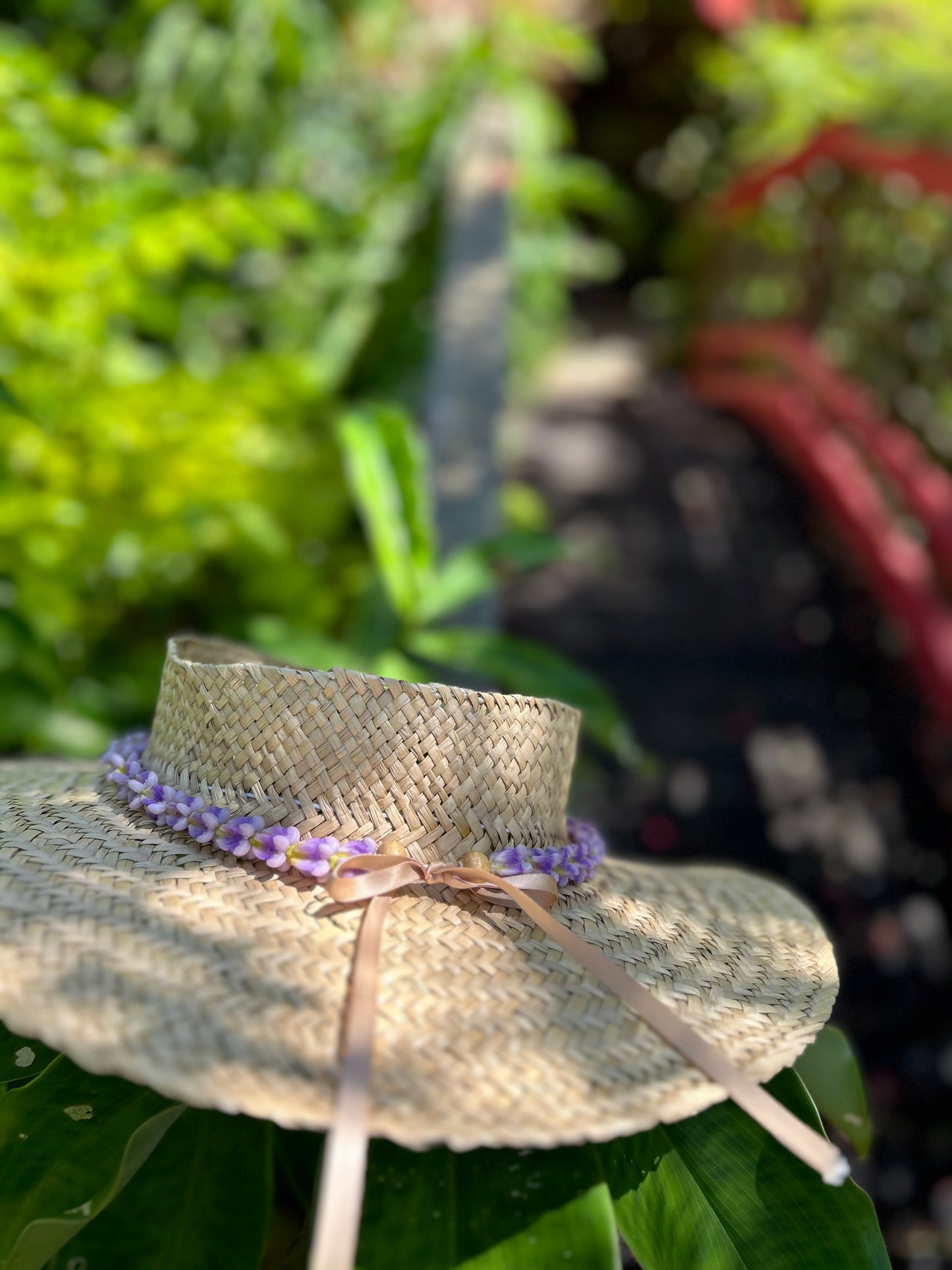 Purple Crown Clay Lei Adjustable