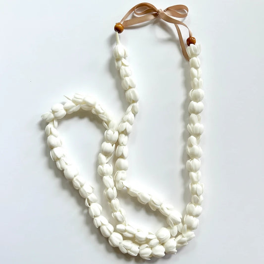 Adjustable | Pikake Clay Flower