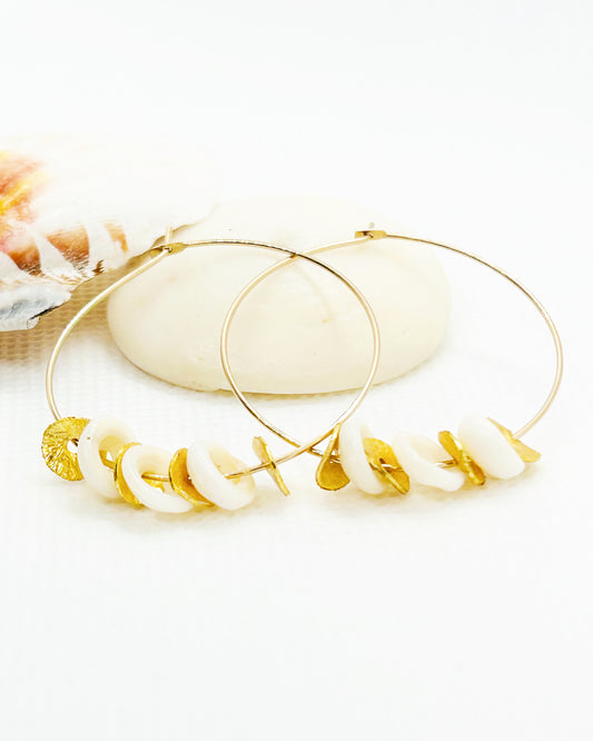 Puka Gold Filled Hoops