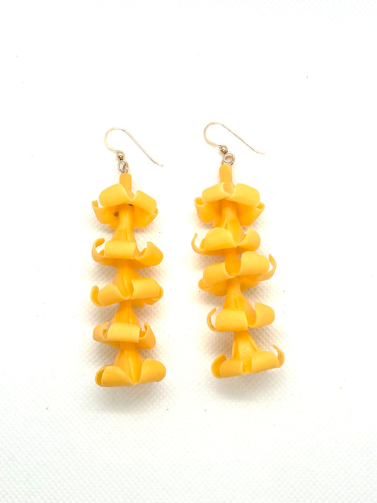 3’ Puakenikeni Dangle Earrings Clay Flower