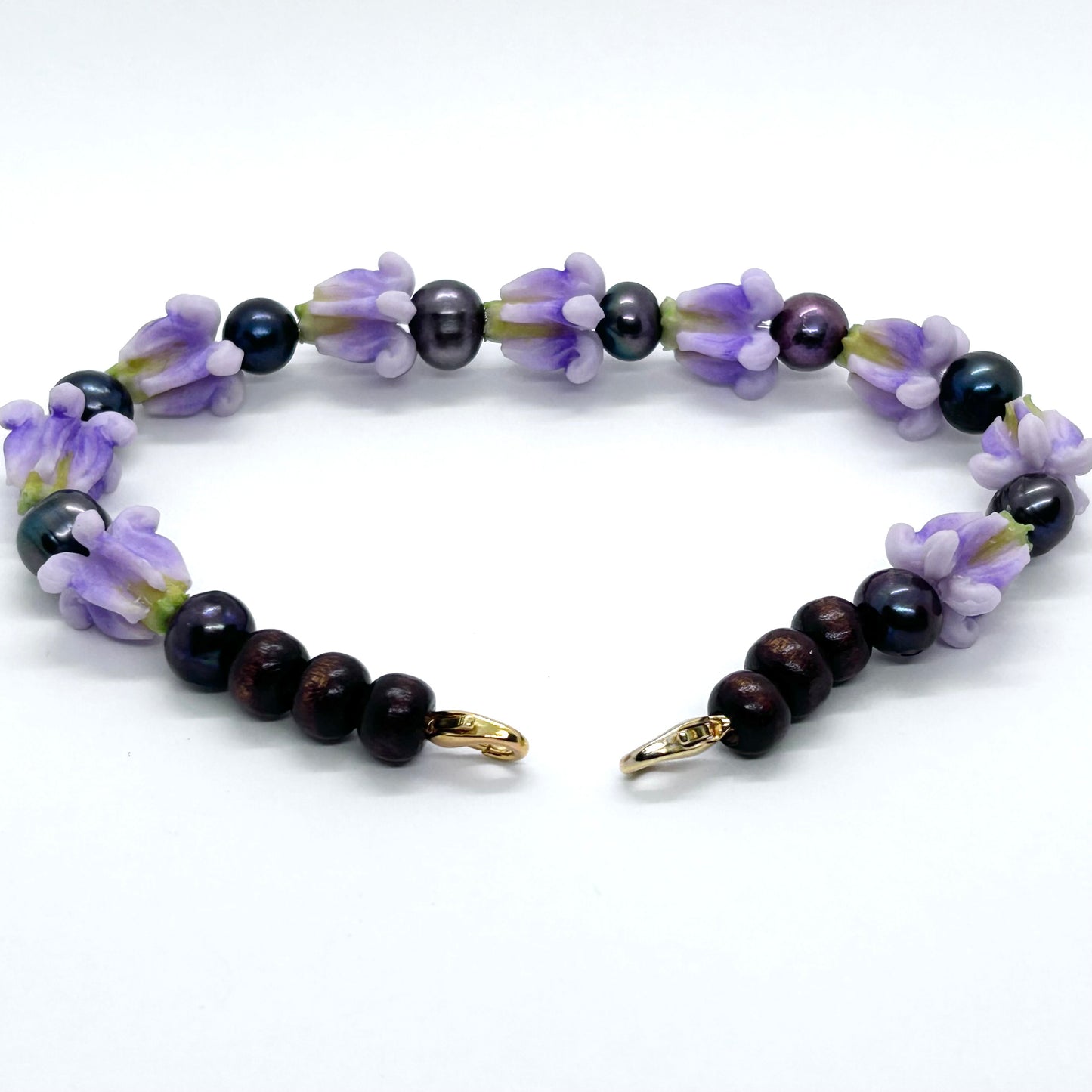Hat Lei Purple Crown Clay Flower