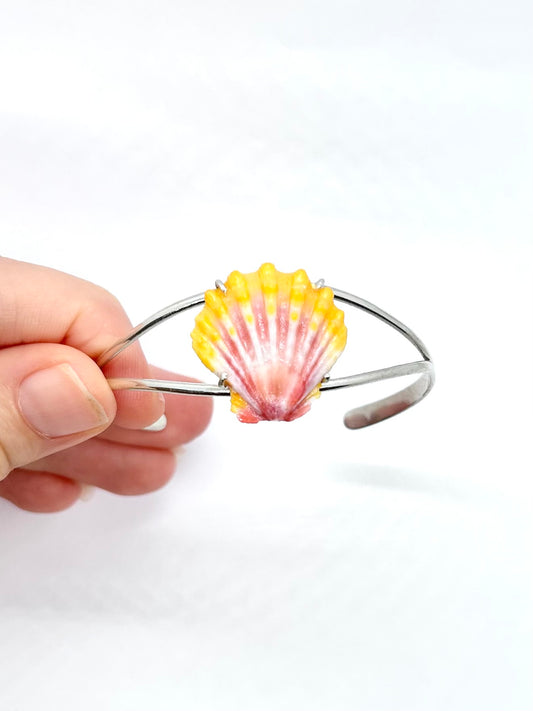 Sunrise Shell Cuff Bracelet